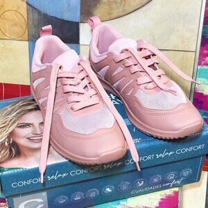 WOMEN'S CKLASS SHOES 8-DAYS COMFORT SHOE PINK RUNNING JOGGERS SNEAKERS SIZE 9